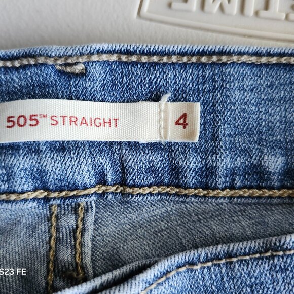 Levi's Women's 505 Straight Jeans Size 4 Blue Denim - Picture 5 of 5